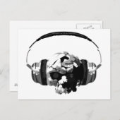 Schädelpostkarte Postkarte (Vorne/Hinten)