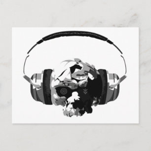 Schädelpostkarte Postkarte