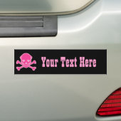 Schädelpunkt entbeint Punkt Rosa Autoaufkleber (Auf Auto)