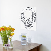 Schädelrauchen Foliendrucke (Ablage(Küche))