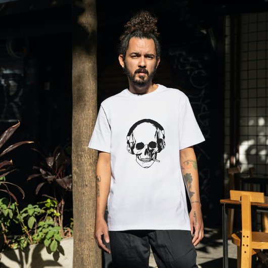 Schädelrauchen Tri-Blend Shirt