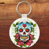 SchädelRose Schlüsselanhänger (Vorderseite)