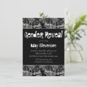 SchädelRose | Spitzenkandidaten der Funky Chalkboa Einladung (Stehend Vorderseite)