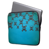 Schädelsaite Laptopschutzhülle (Vorderseite Links)