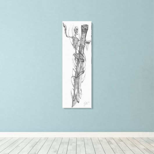 Schädelschaufel 2 leinwanddruck (Insitu (Holzboden))