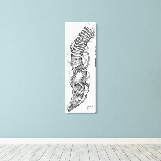 Schädelschaufel 4 leinwanddruck (Insitu (Holzboden))