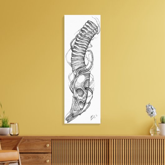 Schädelschaufel 4 leinwanddruck (Insitu (Wohnzimmer))