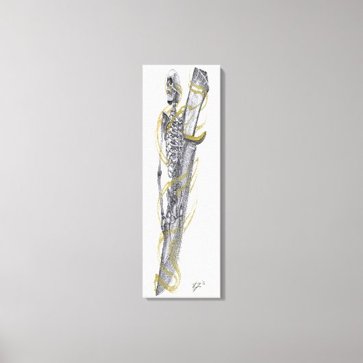 Schädelschaufel Leinwanddruck (Vorderseite)