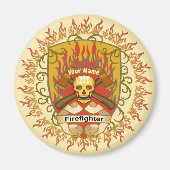 Schädelschildfeuermagnet Magnet (Vorne)