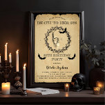 Schädelschläger Tote an ihrer 20er Geburtstagspart Einladung<br><div class="desc">Vintage Elemente kombiniert mit modernem Design geben diesem Tod ihrer 20's 30. Geburtstag Party Einladung ist gruselig Wirkung. Design by Holiday Hearts Designs (Rechte vorbehalten).</div>