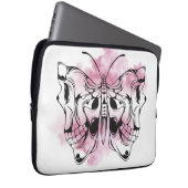 Schädelschmetterling Laptopschutzhülle (Vorne Rechts)