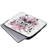Schädelschmetterling Laptopschutzhülle (Vorne Knopf)