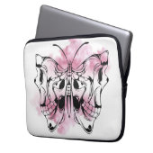 Schädelschmetterling Laptopschutzhülle (Vorderseite Links)