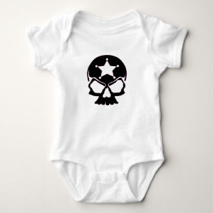 Schädelschwarz (Baby Jersey Bodysuit) Baby Strampler