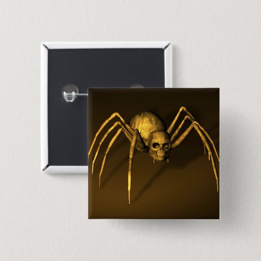 Schädelspinne Button (Vorne & Hinten)