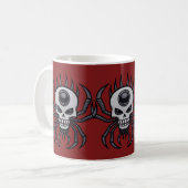 Schädelspinne Kaffeetasse (Vorderseite Links)