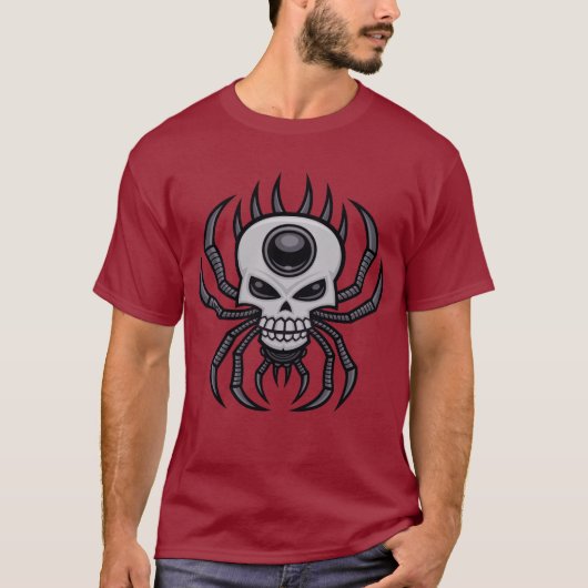 Schädelspinne T-Shirt (Vorderseite)