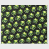 Schädelspritze Geschenkpapier (Flach)