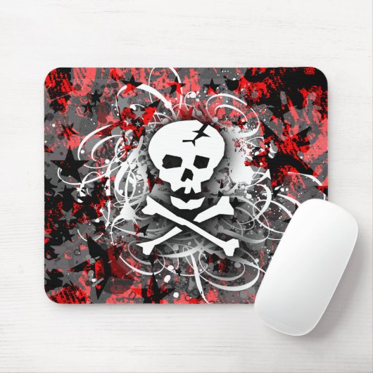 SchädelSpritzer Mousepad (Mit Mouse)