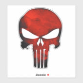 Schädelsticker Aufkleber (Blatt)