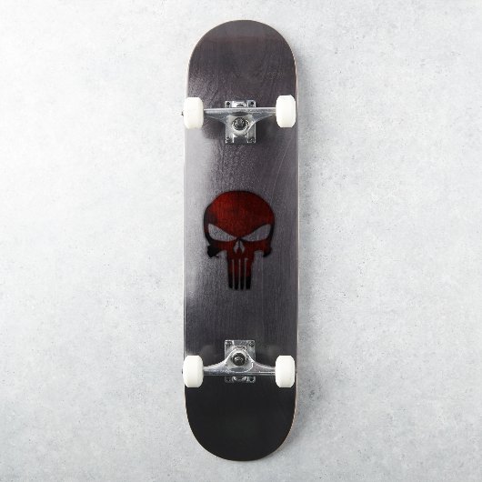 Schädelsticker Aufkleber (Skateboard)