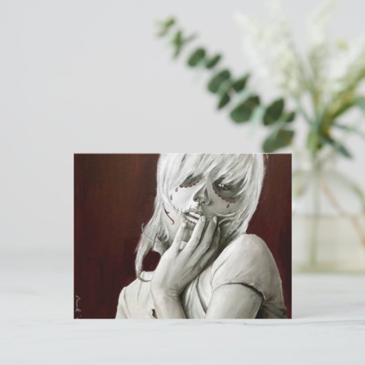 Schädelsüßigkeit Postkarte (Stehend Vorderseite)