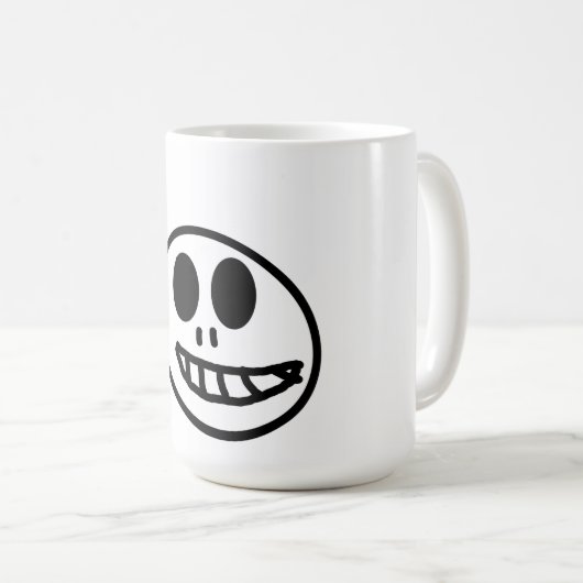 SchädelTasse Kaffeetasse (VorderseiteRechts)