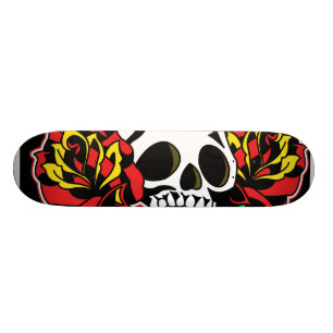 Schädeltätowierungsplattform Skateboard