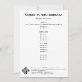 Schädeltod einer Bachelor-Poker-Bachelor-Party Einladung (Rückseite)