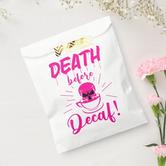 Schädeltod vor Zehnkampf-Skelettkaffee rosa Geschenktütchen (Versiegelt)