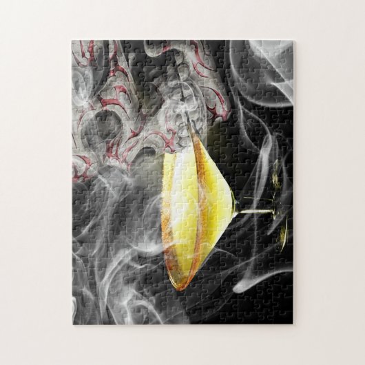 Schädeltrinken mit Rauch Puzzle (Vertikal)