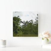 Schädeluhr Quadratische Wanduhr (Zuhause)