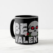 Schädelvalentine-Tasse Tasse (Vorderseite Links)