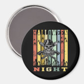 Schädelwaffe, Halloween-Nacht Magnet (Vorderseite/Rückseite)