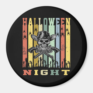 Schädelwaffe, Halloween-Nacht Magnet