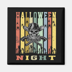 Schädelwaffe, Halloween-Nacht Magnet