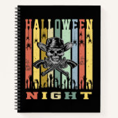 Schädelwaffe, Halloween-Nacht Notizblock (Vorderseite)
