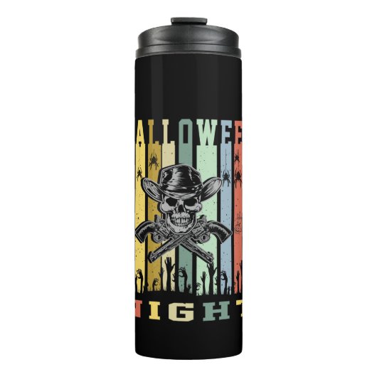 Schädelwaffe, Halloween-Nacht Thermosbecher (Vorderseite)