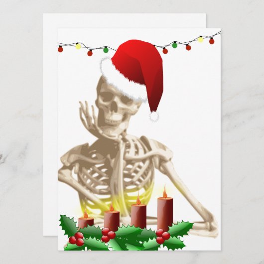 Schädelweihe Feiertagskarte (Vorne/Hinten)