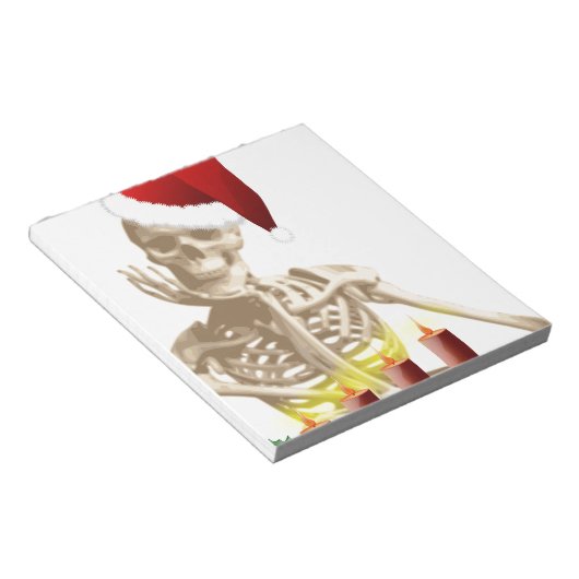 Schädelweihe Notizblock (angewinkelt)