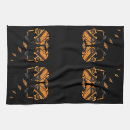 Schädelwinge aus Schmetterlingen Geschirrtuch