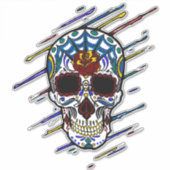 Schädelzucker Aufkleber (Vorderseite)