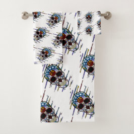 Schädelzucker Badhandtuch Set