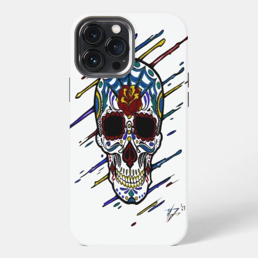 Schädelzucker iPhone Hülle (Rückseite)