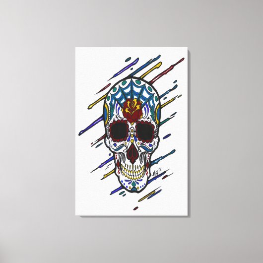 Schädelzucker Leinwanddruck (Vorderseite)