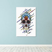 Schädelzucker Leinwanddruck (Insitu (Holzboden))