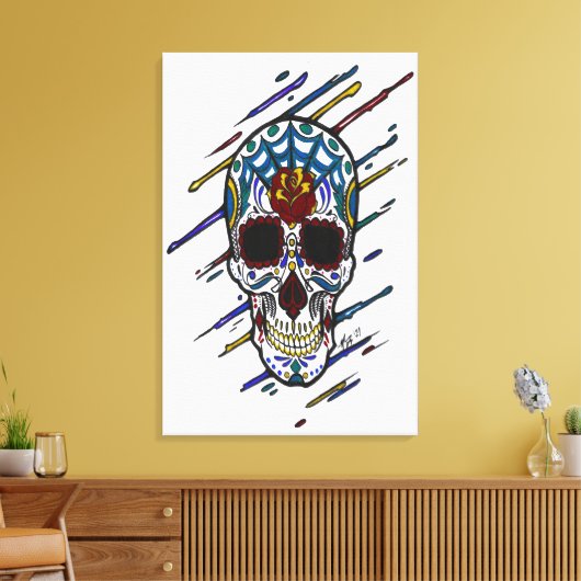 Schädelzucker Leinwanddruck (Insitu (Wohnzimmer))
