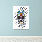 Schädelzucker Leinwanddruck (Insitu (Holzboden))