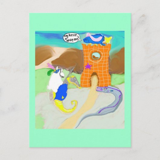 Schaden in Not Postkarte (Vorderseite)