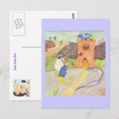 Schaden in Not Postkarte (Vorne/Hinten)